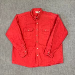 Vintage Five Brother button up red flannel shirt